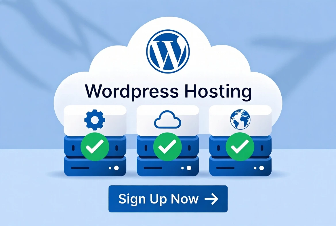 WordPress hosting comparison infographic displaying managed vs unmanaged hosting features, security, and support differences